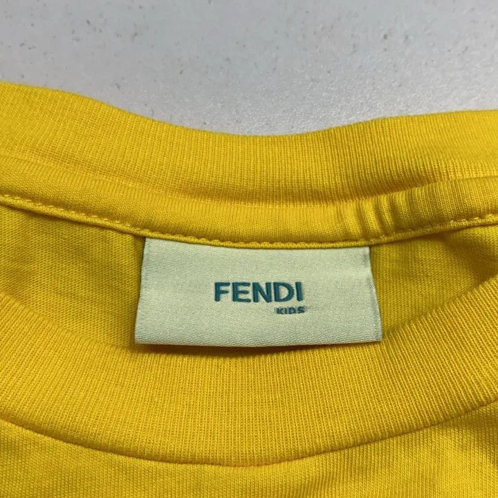 Fendi Fendi Kids Yellow Short Sleeve T-Shirt 0079 Size US M / EU 48-50 / 2 - 3 Thumbnail