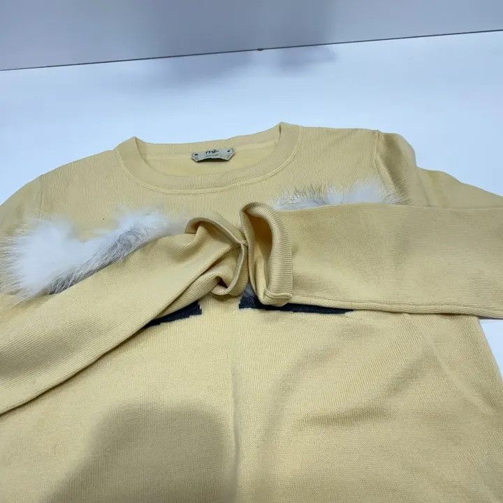 Fendi Fendi Fun Patterned Round Neck Sweater 0079 Size US S / EU 44-46 / 1 - 7 Thumbnail