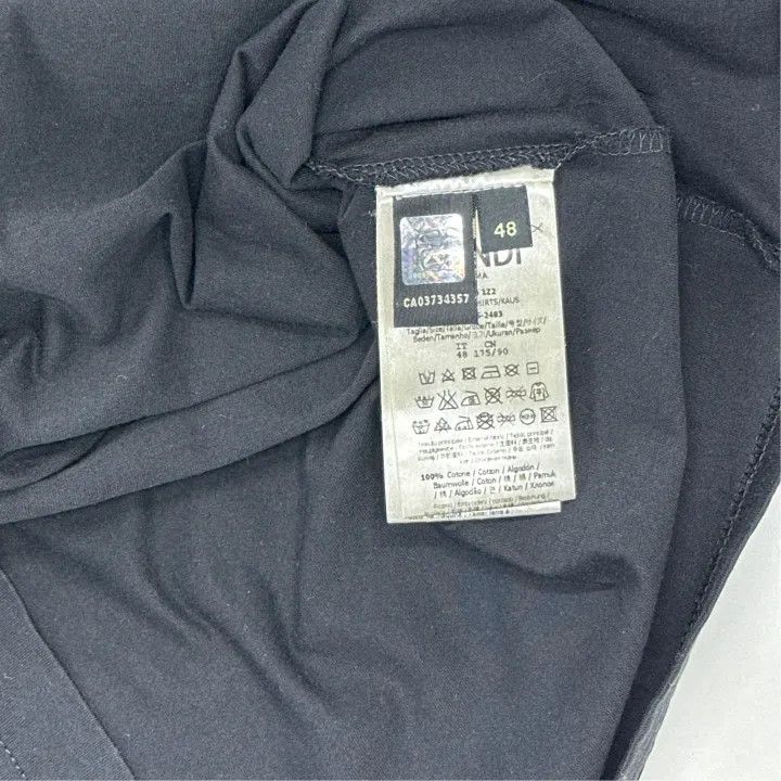 Fendi Fendi Black Monster Eyes Embroidered T-shirt 0079 Size US L / EU 52-54 / 3 - 4 Thumbnail
