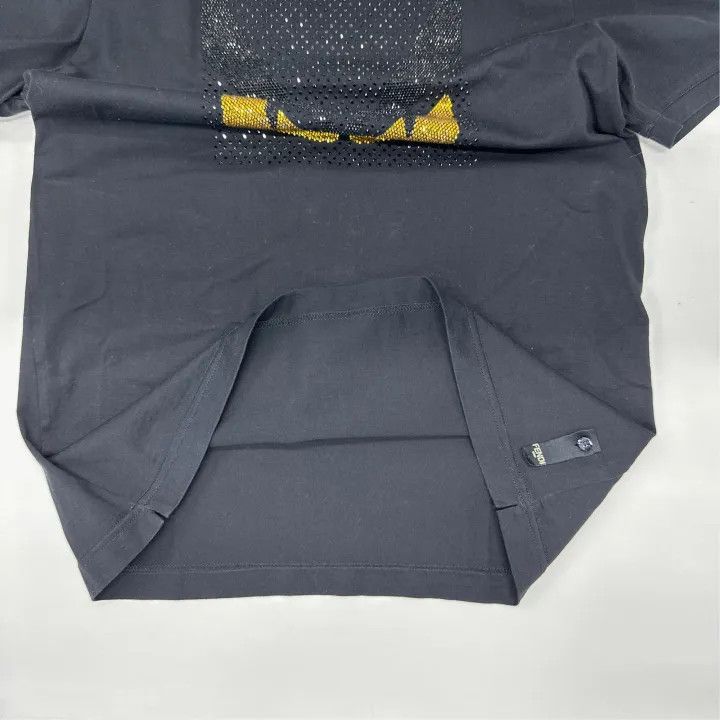 Fendi Fendi Black Monster Eyes Embroidered T-shirt 0079 Size US L / EU 52-54 / 3 - 9 Thumbnail