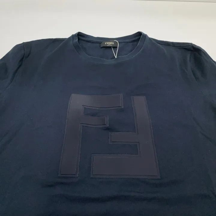 Fendi Fendi Logo Print Black Short Sleeve T-Shirt 0079 Size US S / EU 44-46 / 1 - 8 Thumbnail