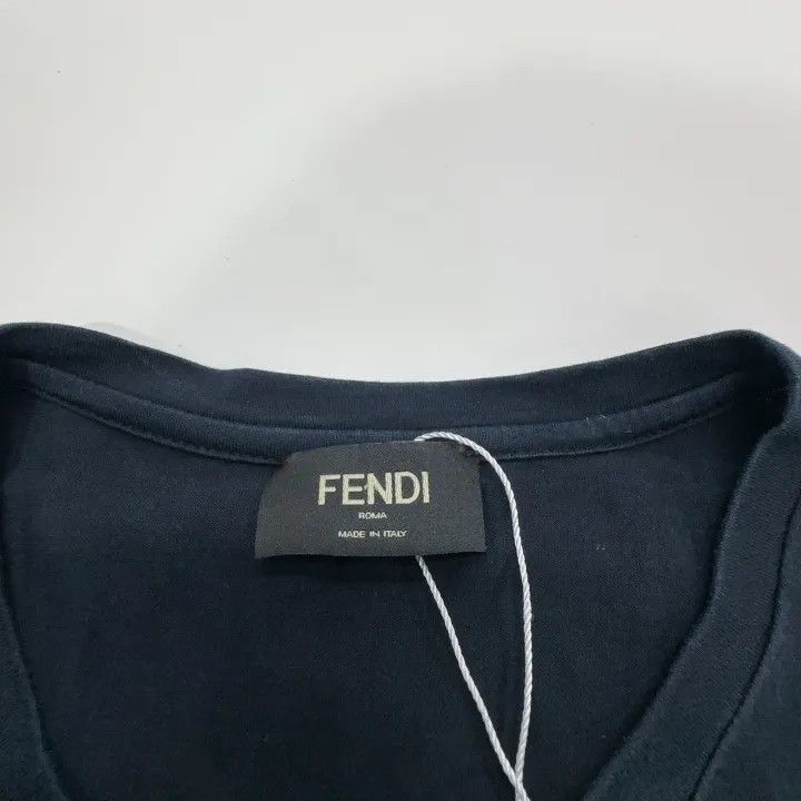 Fendi Fendi Logo Print Black Short Sleeve T-Shirt 0079 Size US S / EU 44-46 / 1 - 5 Thumbnail