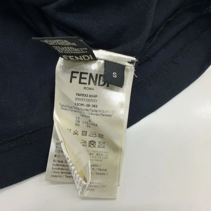 Fendi Fendi Logo Print Black Short Sleeve T-Shirt 0079 Size US S / EU 44-46 / 1 - 4 Thumbnail