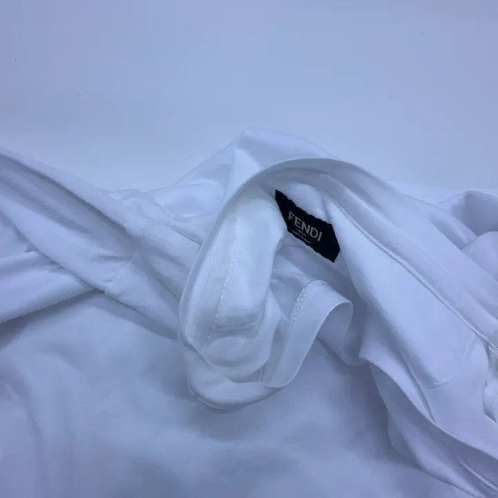 Fendi Fendi FW22 Embroidered Knitted Short Sleeve T-Shirt 0079 Size US XL / EU 56 / 4 - 8 Thumbnail
