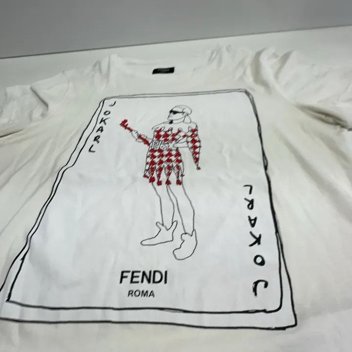 Fendi Fendi Karl Lagerfeld Graphic Short Sleeve T-Shirt 0079 Size US S / EU 44-46 / 1 - 8 Thumbnail