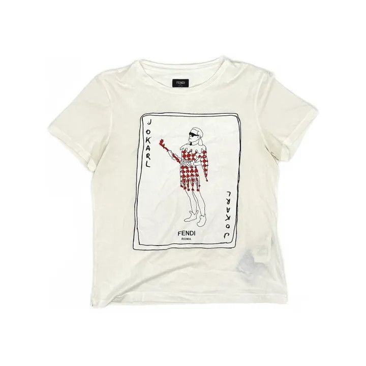 Fendi Fendi Karl Lagerfeld Graphic Short Sleeve T-Shirt 0079 Size US S / EU 44-46 / 1 - 2 Thumbnail