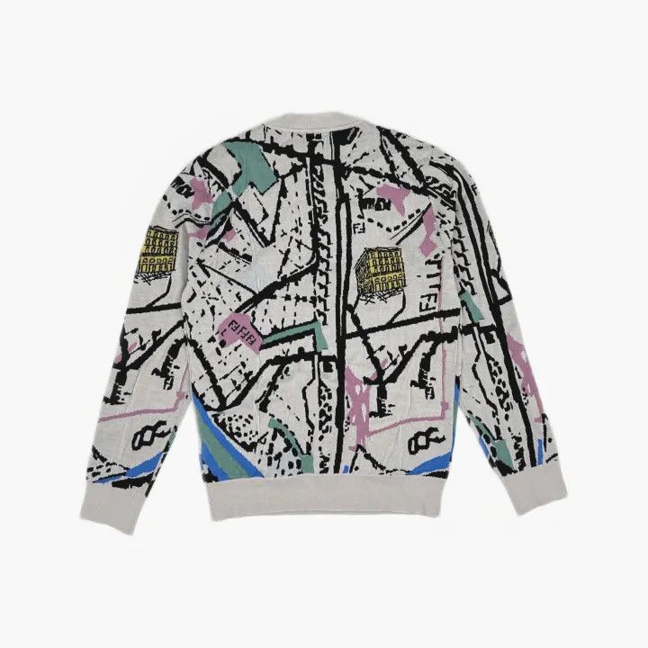 Fendi Fendi SS22 Printed Long Sleeve Knit Sweater 0079 Size US M / EU 48-50 / 2 - 3 Thumbnail