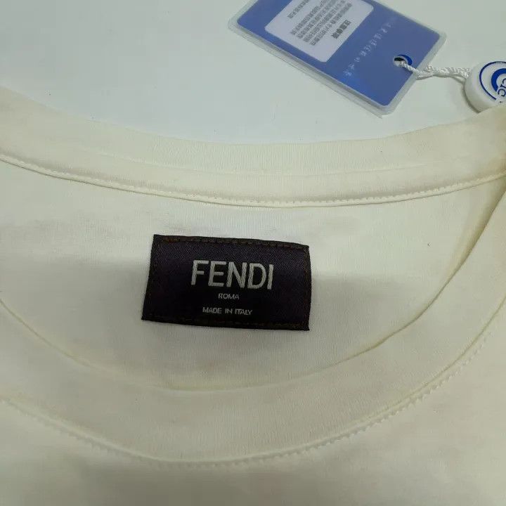 Fendi Fendi FW22 Embroidered Short Sleeve T-Shirt 0079 Size US S / EU 44-46 / 1 - 4 Thumbnail