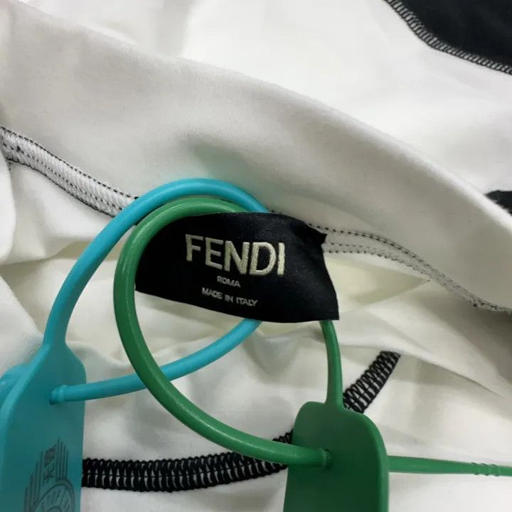 Fendi FENDI Logo Print Colorblock Short Sleeve T-shirt 0079 Size US M / EU 48-50 / 2 - 3 Thumbnail