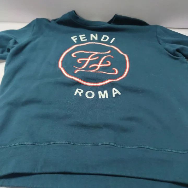 Fendi Fendi Blue Casual Loose Sweatshirt 0079 Size US XS / EU 42 / 0 - 7 Thumbnail