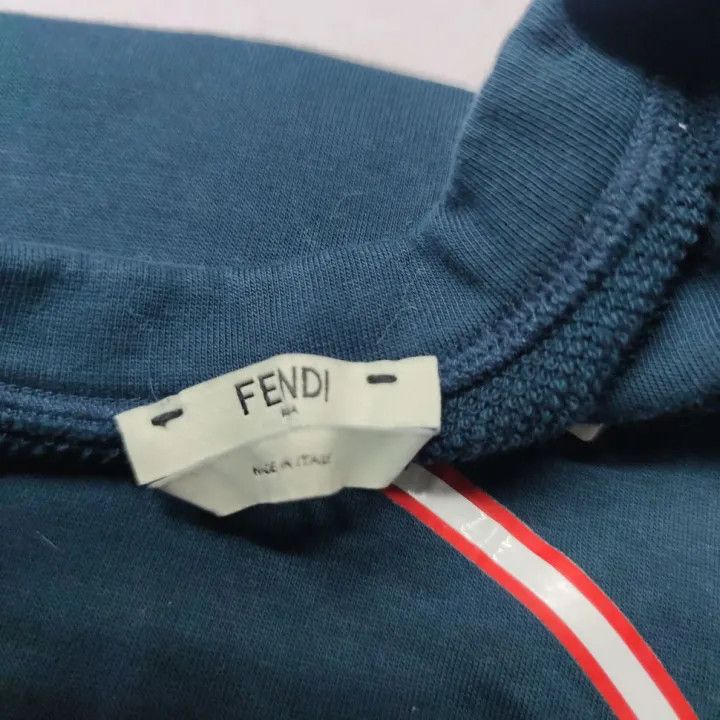 Fendi Fendi Blue Casual Loose Sweatshirt 0079 Size US XS / EU 42 / 0 - 2 Thumbnail