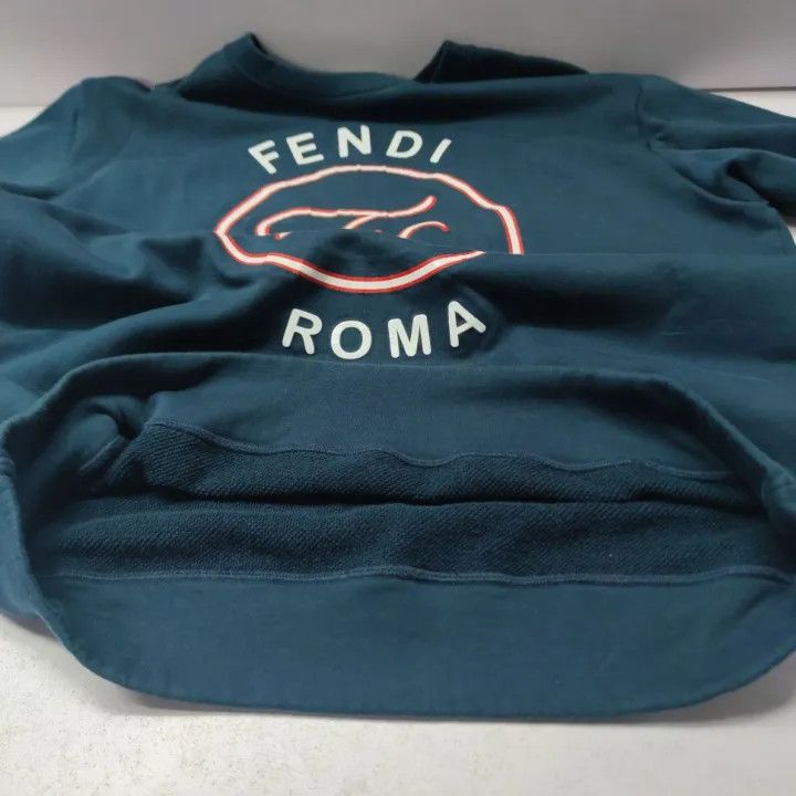 Fendi Fendi Blue Casual Loose Sweatshirt 0079 Size US XS / EU 42 / 0 - 8 Thumbnail