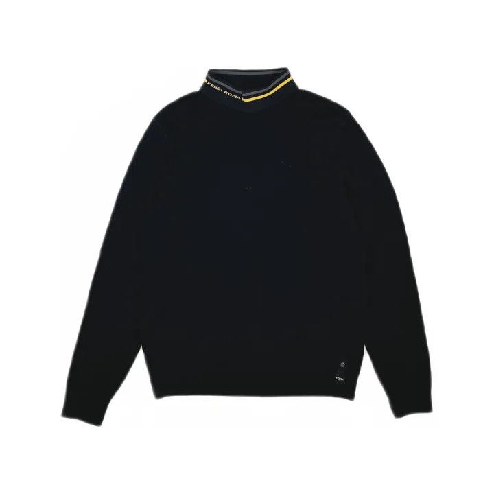 Fendi Fendi Black Turtleneck Slim Fit Sweater 0079 Size US L / EU 52-54 / 3 - 2 Thumbnail