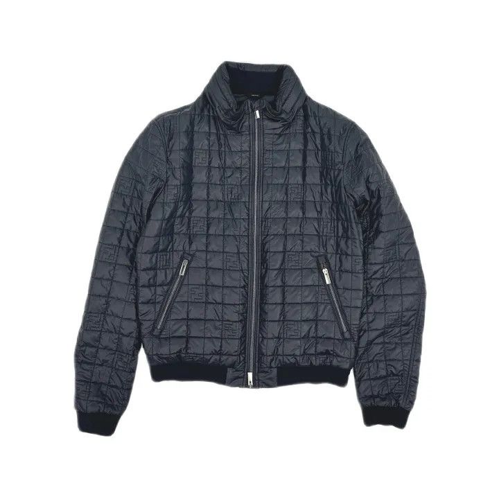Fendi Fendi Men's Short Jacket in Dark Blue 0079 Size US M / EU 48-50 / 2 - 2 Thumbnail