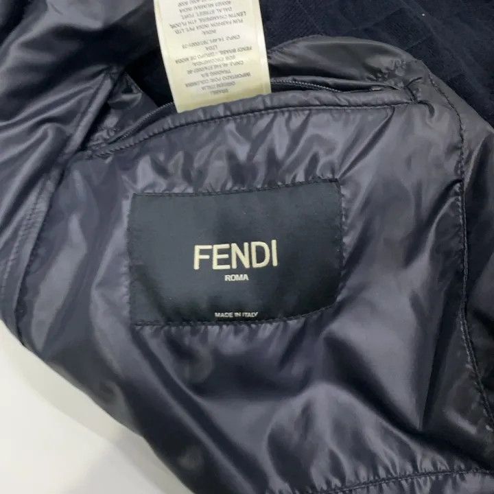 Fendi Fendi Men's Short Jacket in Dark Blue 0079 Size US M / EU 48-50 / 2 - 5 Thumbnail