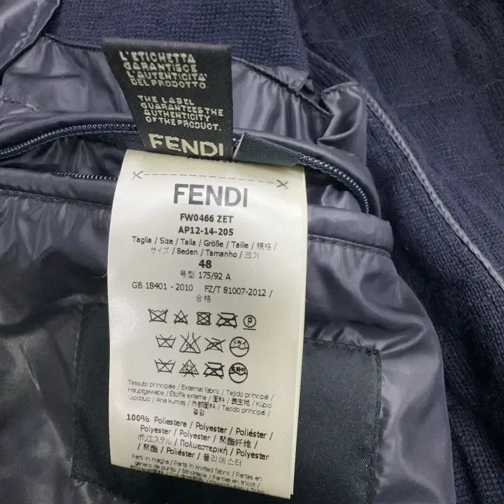 Fendi Fendi Men's Short Jacket in Dark Blue 0079 Size US M / EU 48-50 / 2 - 4 Thumbnail