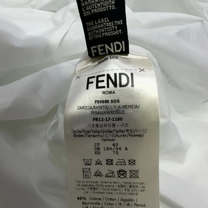 Fendi Fendi Casual Long Sleeve Shirt 0079 Size US M / EU 48-50 / 2 - 6 Thumbnail