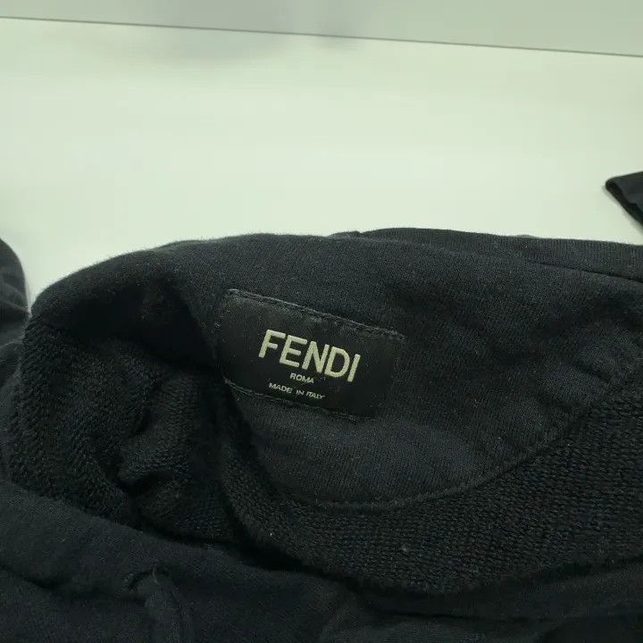 Fendi Fendi Black Printed Hooded Sweatshirt for Men 0079 Size US M / EU 48-50 / 2 - 4 Thumbnail