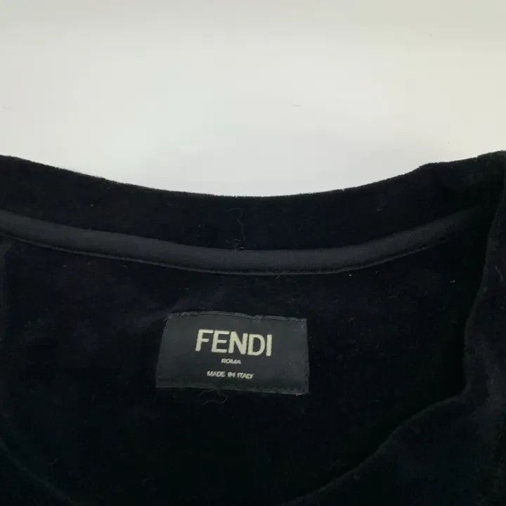 Fendi Fendi Logo Print Black Short Sleeve T-Shirt 0079 Size US M / EU 48-50 / 2 - 4 Thumbnail
