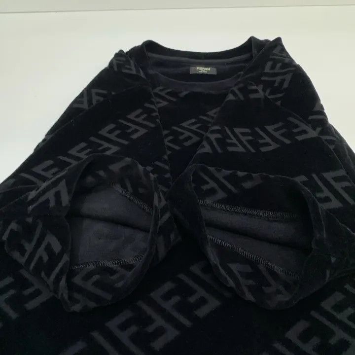 Fendi Fendi Logo Print Black Short Sleeve T-Shirt 0079 Size US M / EU 48-50 / 2 - 8 Thumbnail