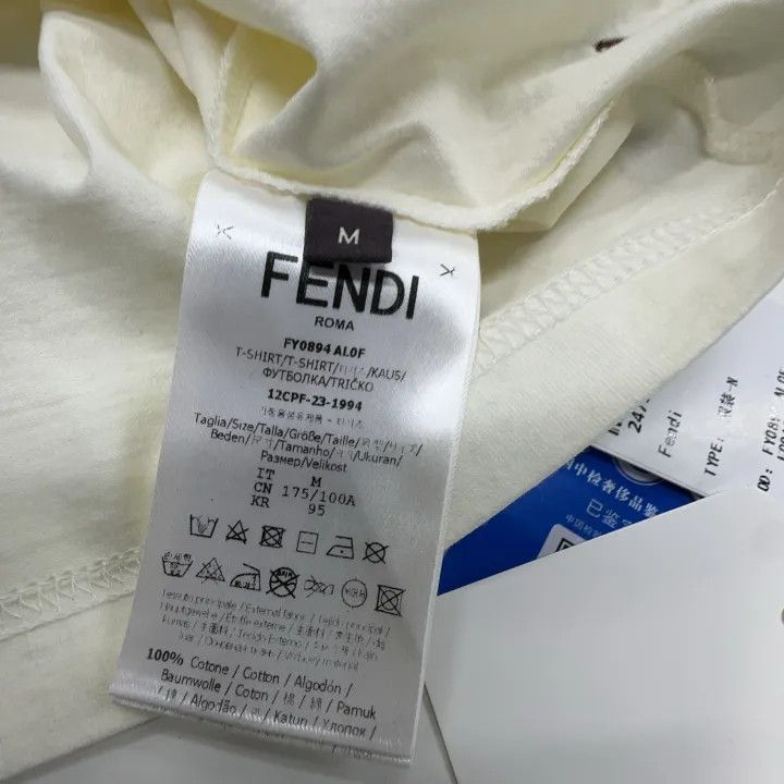 Fendi Fendi FW22 Embroidered Short Sleeve T-shirt 0079 Size US M / EU 48-50 / 2 - 4 Thumbnail