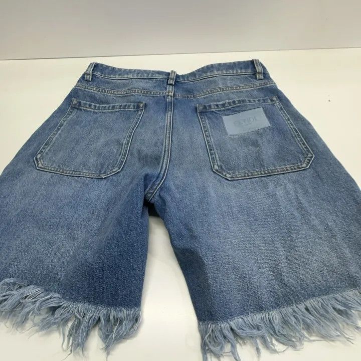 Fendi Fendi SS23 Men’s Denim Shorts with Zip 0079 Size US 32 / EU 48 - 8 Thumbnail