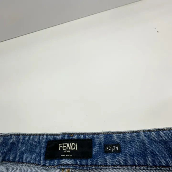 Fendi Fendi SS23 Men’s Denim Shorts with Zip 0079 Size US 32 / EU 48 - 4 Thumbnail