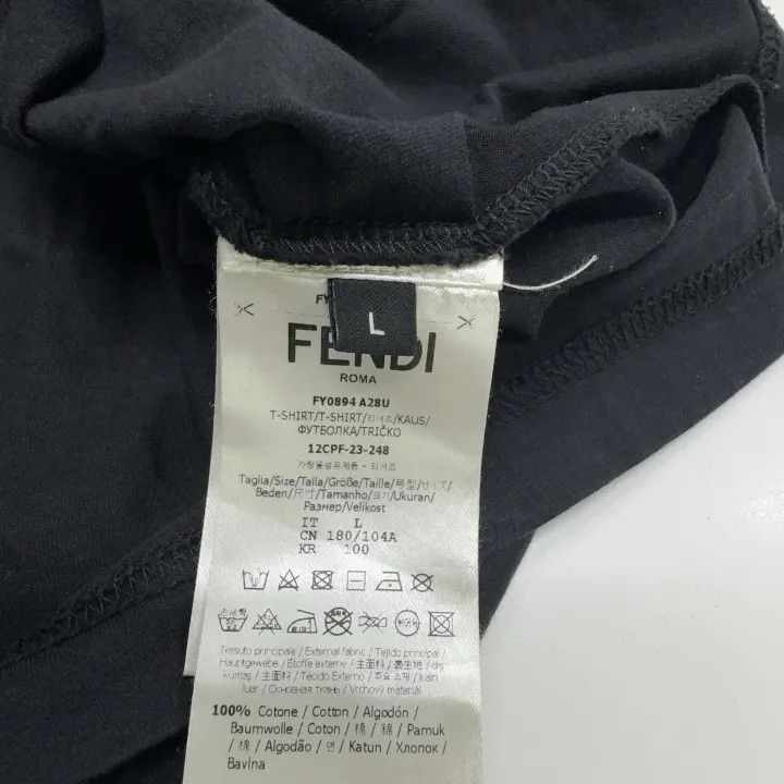 Fendi Fendi Logo Print Regular Fit T-Shirt 0079 Size US L / EU 52-54 / 3 - 4 Thumbnail