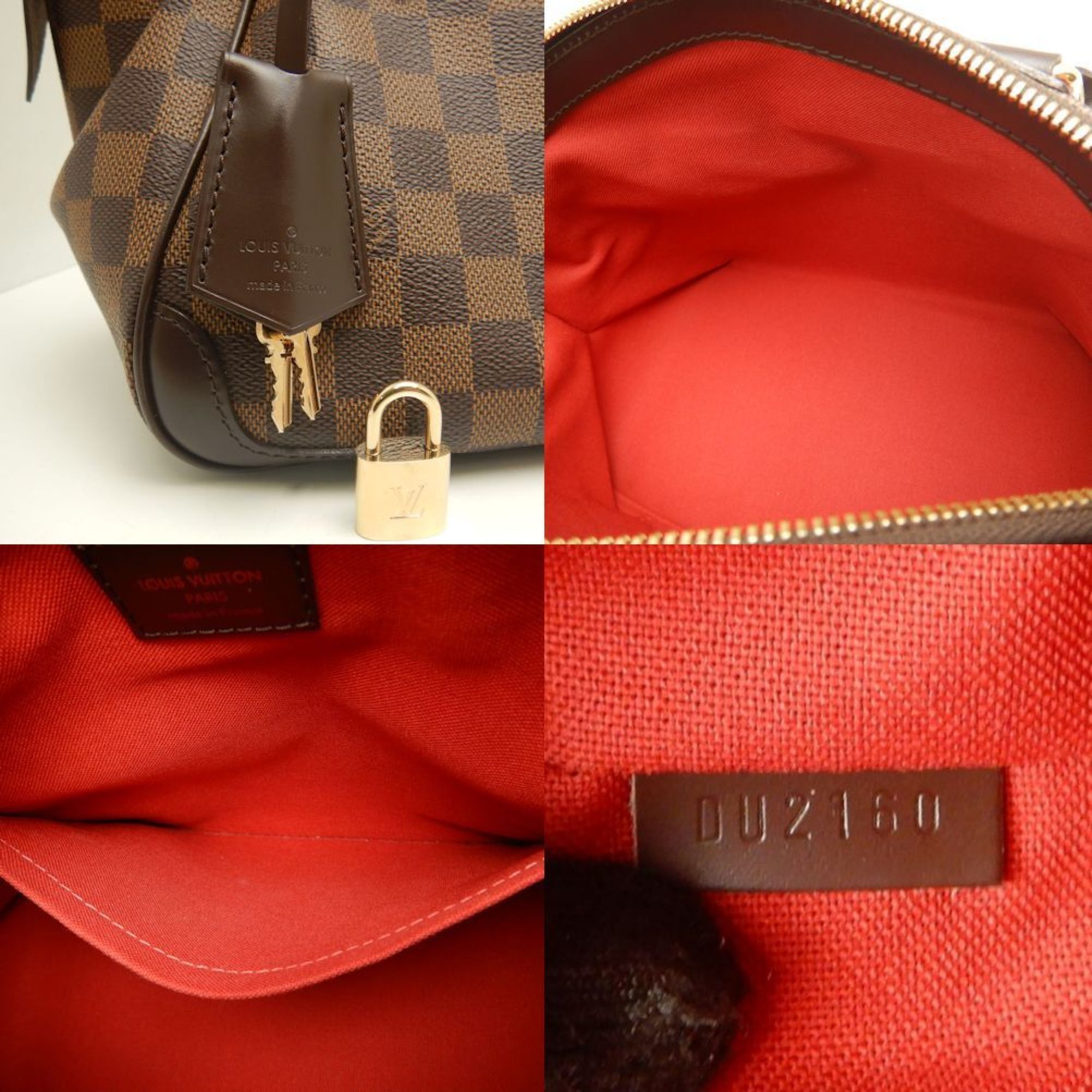 Louis Vuitton Louis Vuitton Damier Verona PM N41117 Handbag Ebene 252866 Size ONE SIZE - 9 Thumbnail