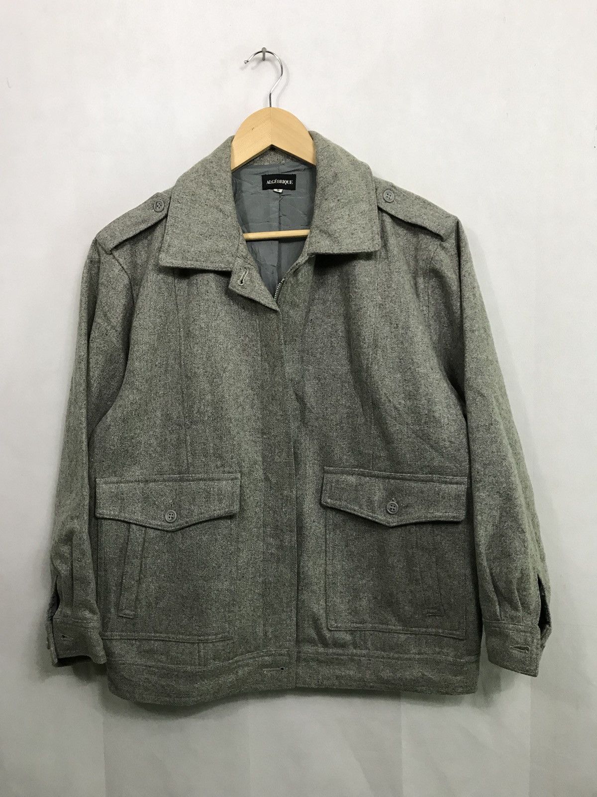 Japanese Brand Algebrique Wool Classic Jacket Size US M / EU 48-50 / 2 - 1 Thumbnail