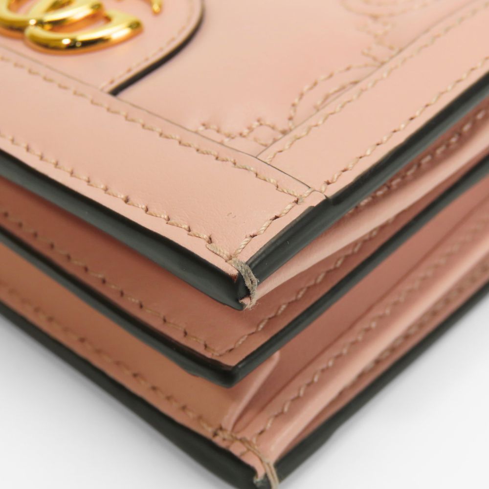 Gucci Gucci Gucci GG Matelasse Bifold Wallet Leather Short Wallet 723786 DUTY FREE for USA Size ONE SIZE - 5 Thumbnail
