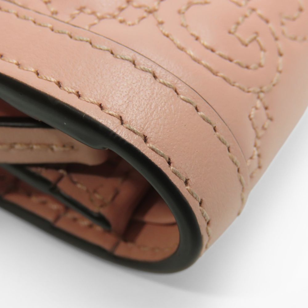 Gucci Gucci Gucci GG Matelasse Bifold Wallet Leather Short Wallet 723786 DUTY FREE for USA Size ONE SIZE - 6 Thumbnail