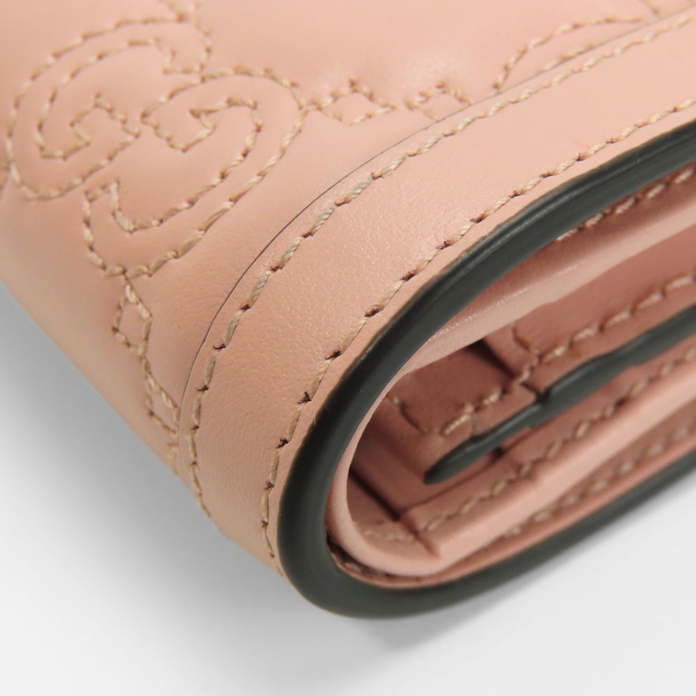 Gucci Gucci Gucci GG Matelasse Bifold Wallet Leather Short Wallet 723786 DUTY FREE for USA Size ONE SIZE - 7 Thumbnail