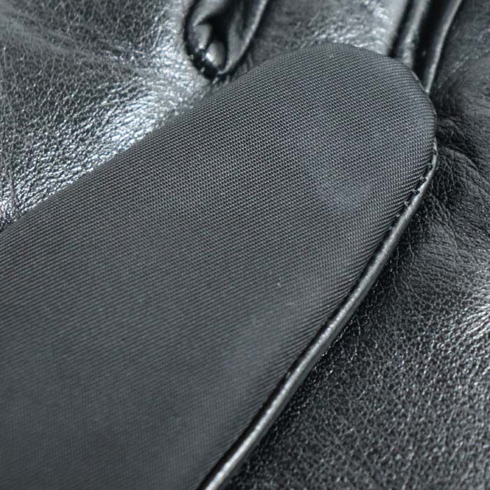 Prada Prada Prada Triangle Logo Leather Gloves Leather Gloves 2GG137 2DW1 F0002 DUTY FREE for USA Size ONE SIZE - 6 Thumbnail