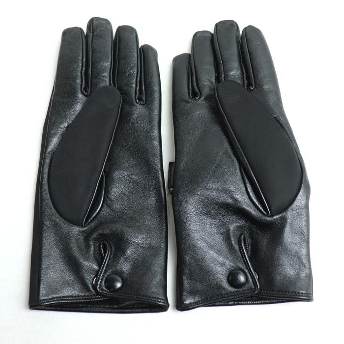 Prada Prada Prada Triangle Logo Leather Gloves Leather Gloves 2GG137 2DW1 F0002 DUTY FREE for USA Size ONE SIZE - 3 Thumbnail