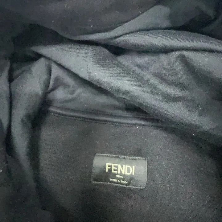 Fendi Fendi Black Logo Hoodie for Men 0079 Size US M / EU 48-50 / 2 - 6 Thumbnail