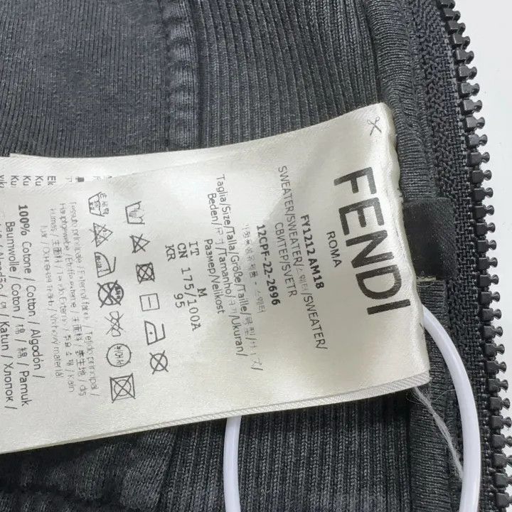 Fendi Fendi Black Removable Sleeve Logo Knit Sweater 0079 Size US M / EU 48-50 / 2 - 4 Thumbnail