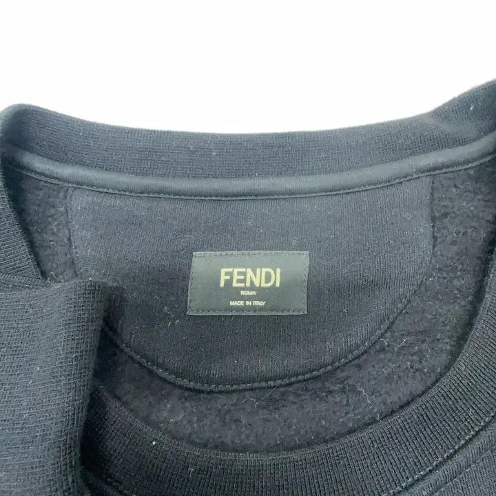Fendi Fendi Black Graphic Long Sleeve Sweatshirt 0079 Size US L / EU 52-54 / 3 - 6 Thumbnail