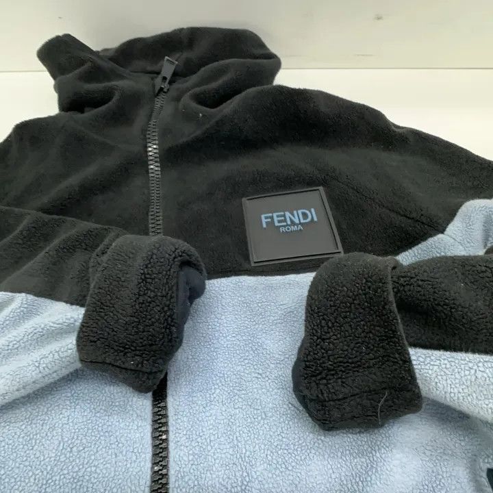 Fendi Fendi Color Block Logo Pullover Jacket 0079 Size US L / EU 52-54 / 3 - 8 Thumbnail