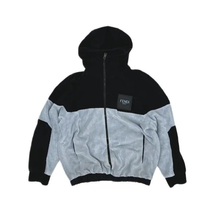 Fendi Fendi Color Block Logo Pullover Jacket 0079 Size US L / EU 52-54 / 3 - 2 Thumbnail