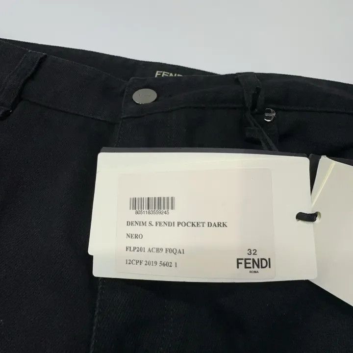Fendi Fendi Classic Logo Print Denim Pants 0079 Size US 32 / EU 48 - 4 Thumbnail