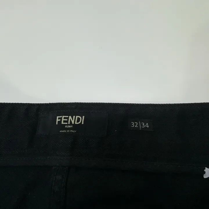 Fendi Fendi Classic Logo Print Denim Pants 0079 Size US 32 / EU 48 - 5 Thumbnail