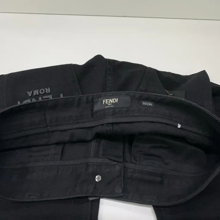 Fendi Fendi Classic Logo Print Denim Pants 0079 Size US 32 / EU 48 - 7 Thumbnail