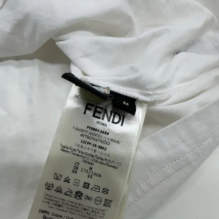 Fendi Fendi Men's Cotton Short Sleeve T-Shirt 0079 Size US M / EU 48-50 / 2 - 5 Thumbnail