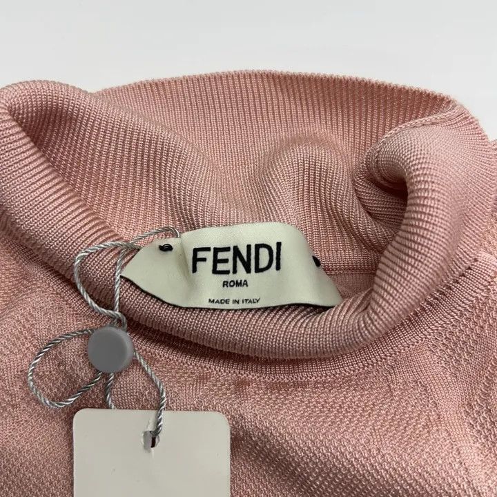 Fendi Fendi Short Sleeve Turtleneck Knit Top 0079 Size US M / EU 48-50 / 2 - 12 Thumbnail