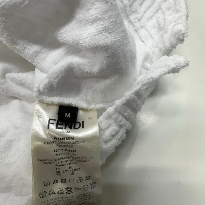 Fendi Fendi Plain Pattern Short Sleeve Polo Shirt 0079 Size US M / EU 48-50 / 2 - 4 Thumbnail