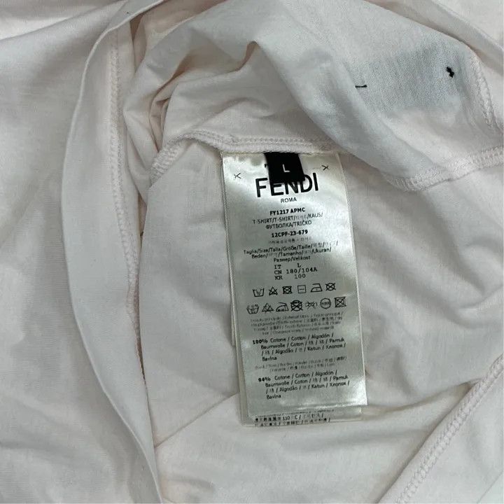 Fendi Fendi Logo Print Short-Sleeve T-Shirt for Men 0079 Size US L / EU 52-54 / 3 - 5 Thumbnail
