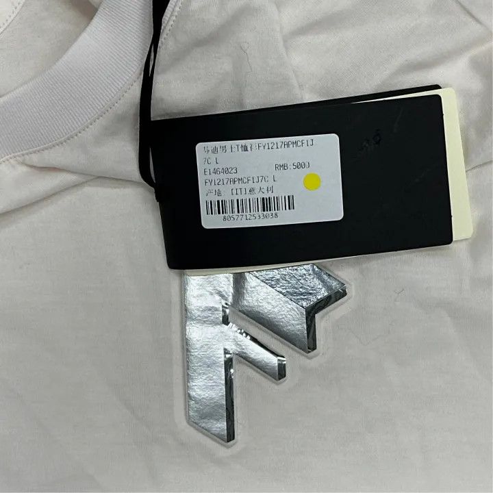 Fendi Fendi Logo Print Short-Sleeve T-Shirt for Men 0079 Size US L / EU 52-54 / 3 - 4 Thumbnail