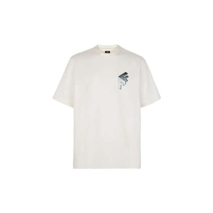 Fendi Fendi Logo Print Short-Sleeve T-Shirt for Men 0079 Size US L / EU 52-54 / 3 - 2 Thumbnail