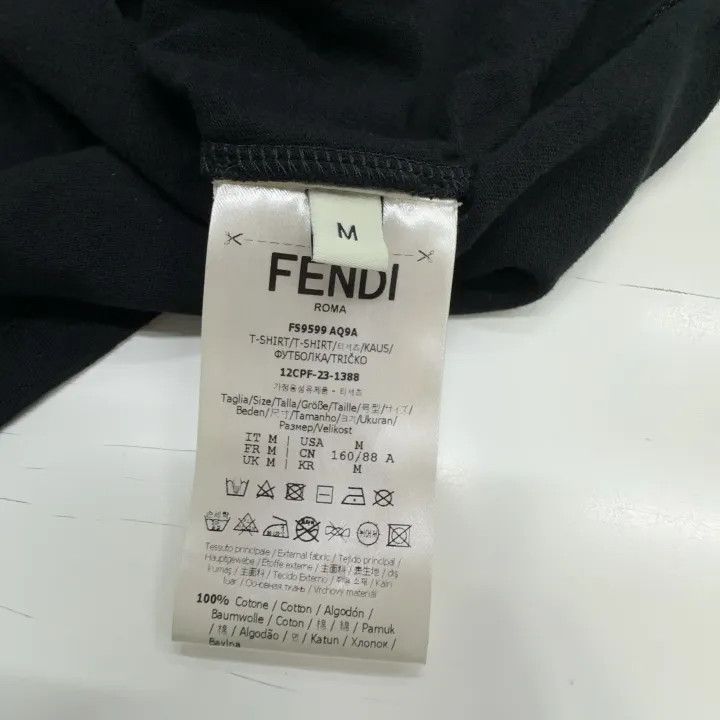 Fendi Fendi Short Sleeve Logo T-Shirt for Men 0079 Size US M / EU 48-50 / 2 - 3 Thumbnail